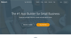 Desktop Screenshot of biznessapps.com