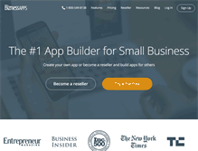 Tablet Screenshot of biznessapps.com